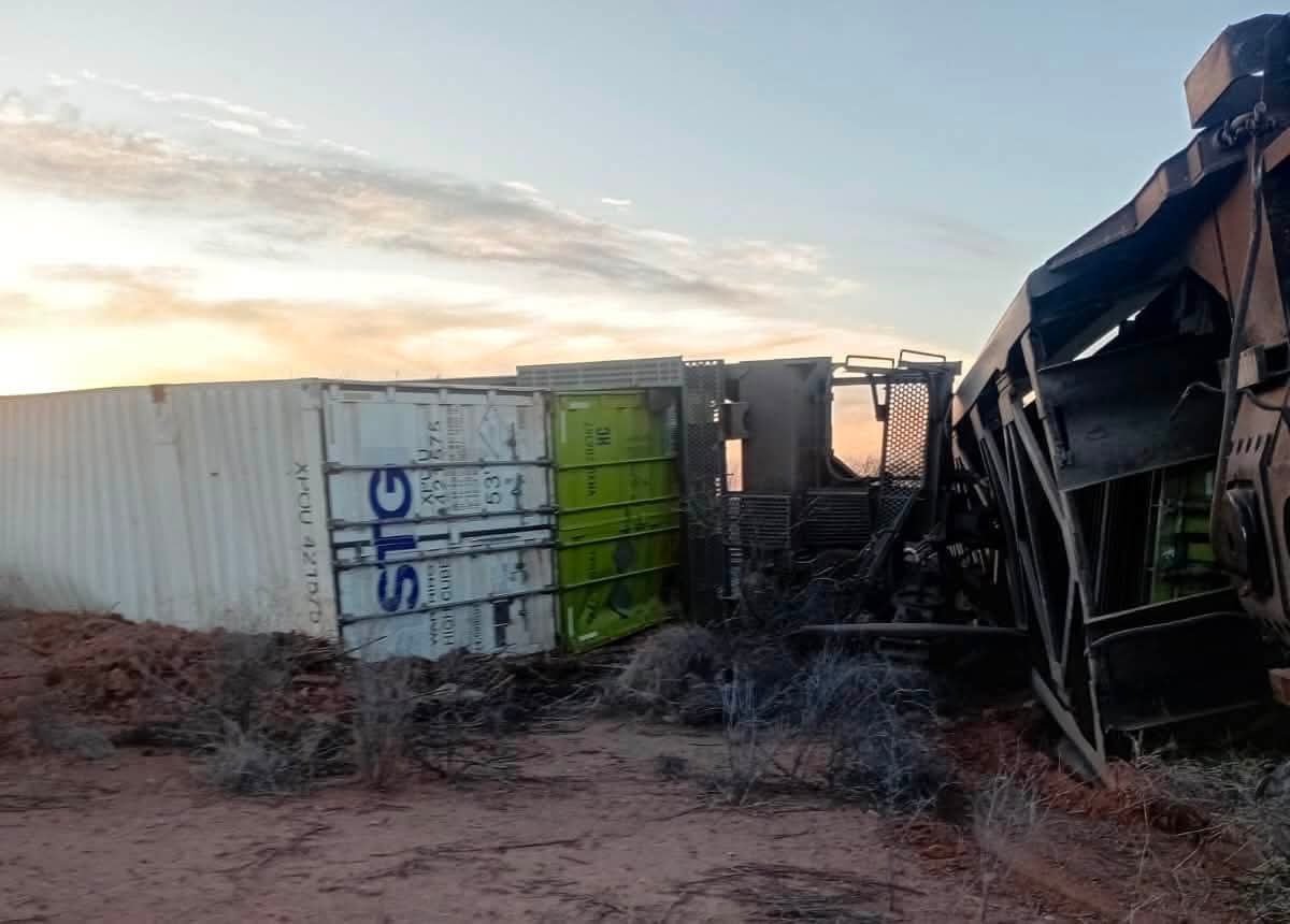 Se descarrila tren carguero en Estación Moreno