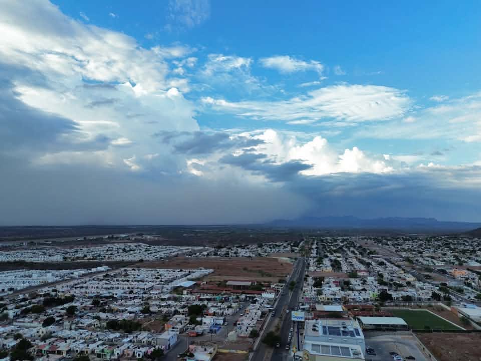 Llega remanente de tormenta de arena a la región