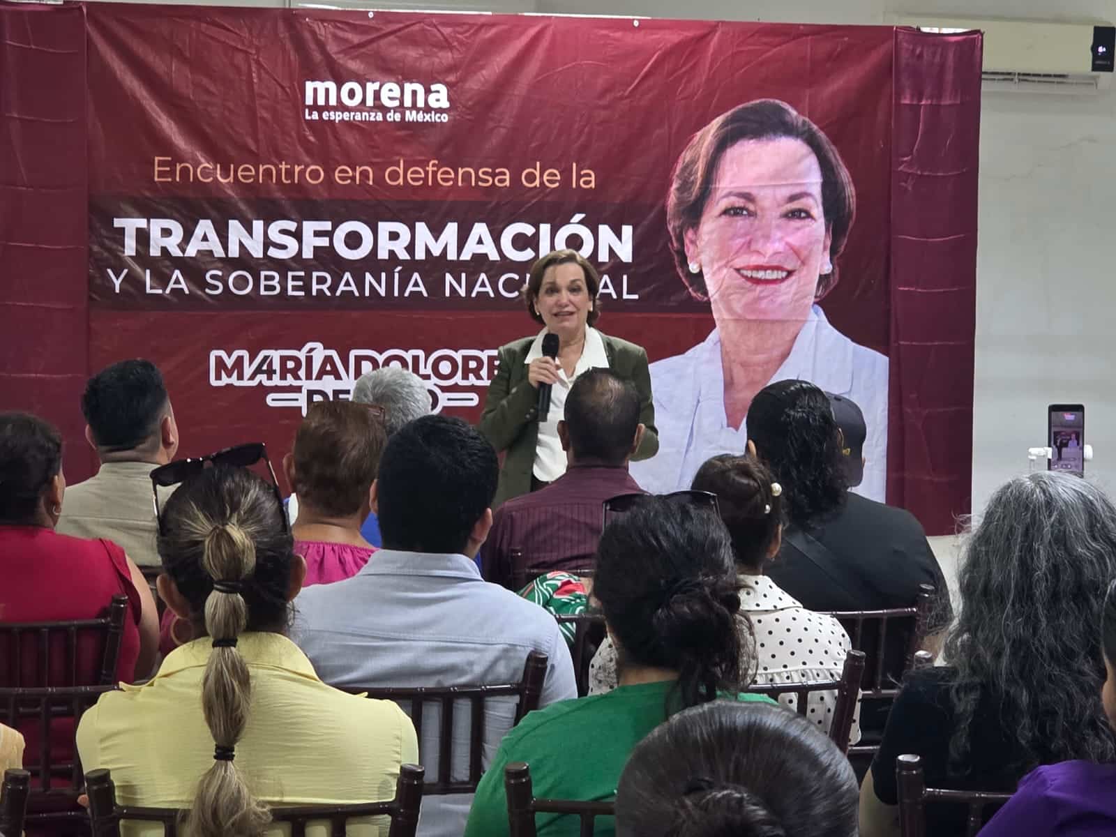 Afirma María Dolores del Río estar lista para encabezar la continuidad de la Transformación