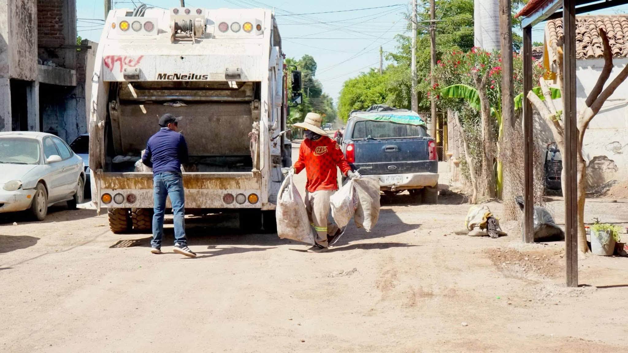 Avanza servicio de recolección de basura en las comunidades yaquis