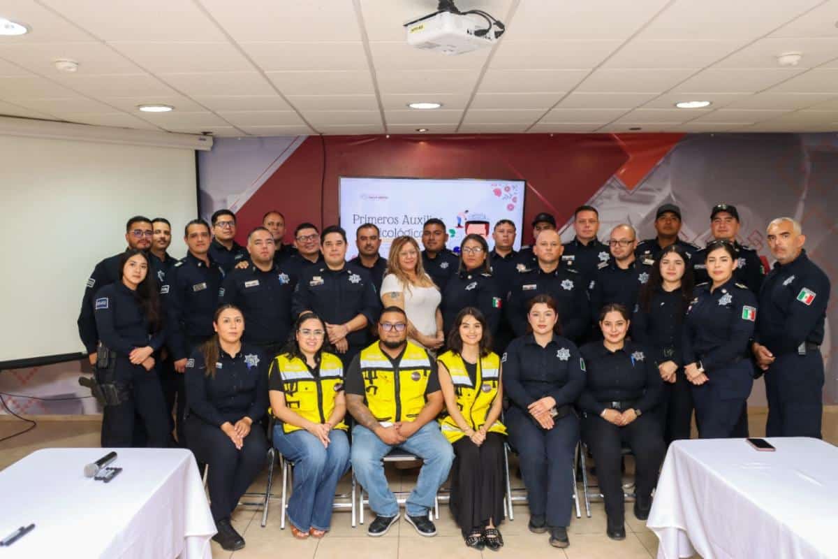 Policía Estatal se capacita para brindar primeros auxilios psicológicos