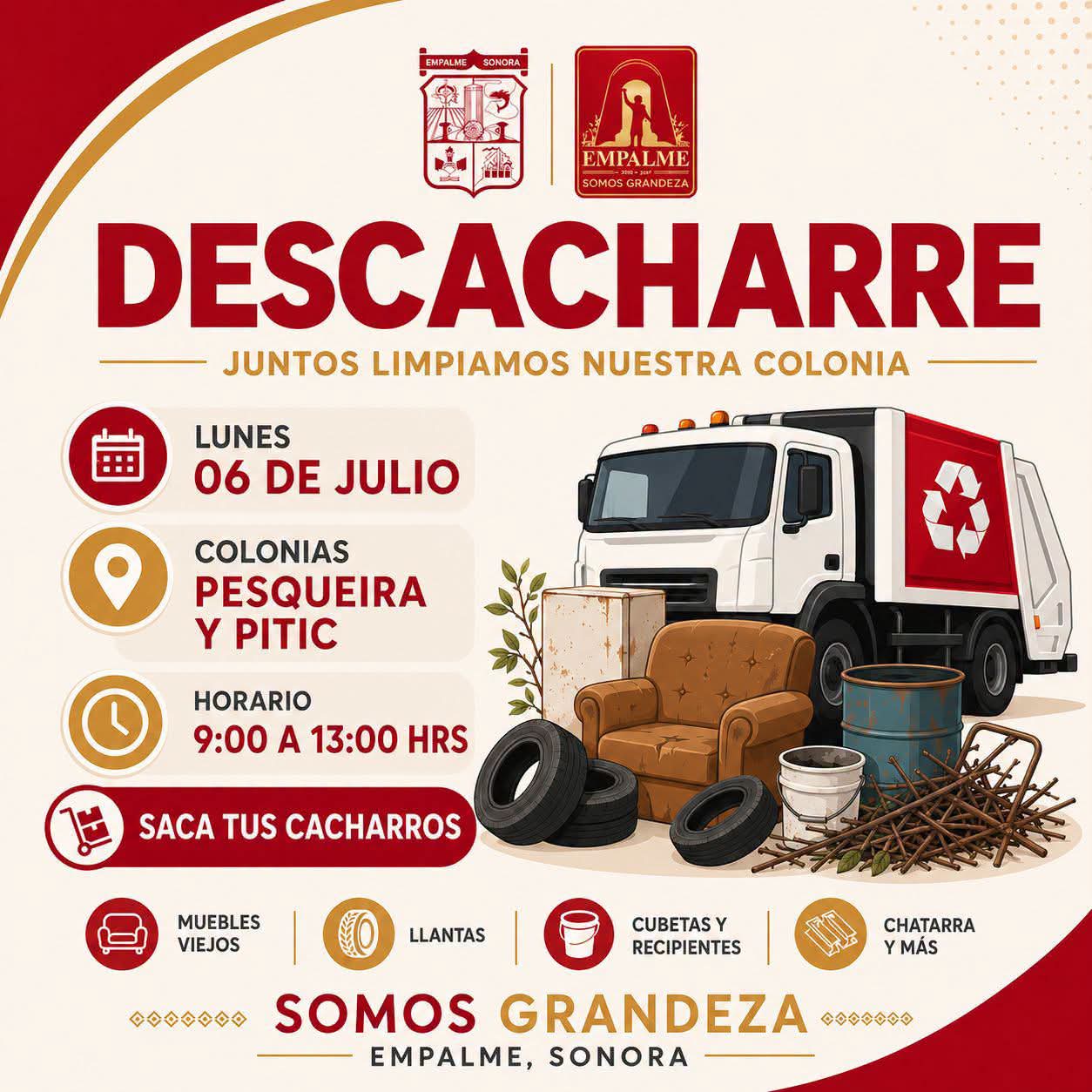 Llega descacharre a Empalme