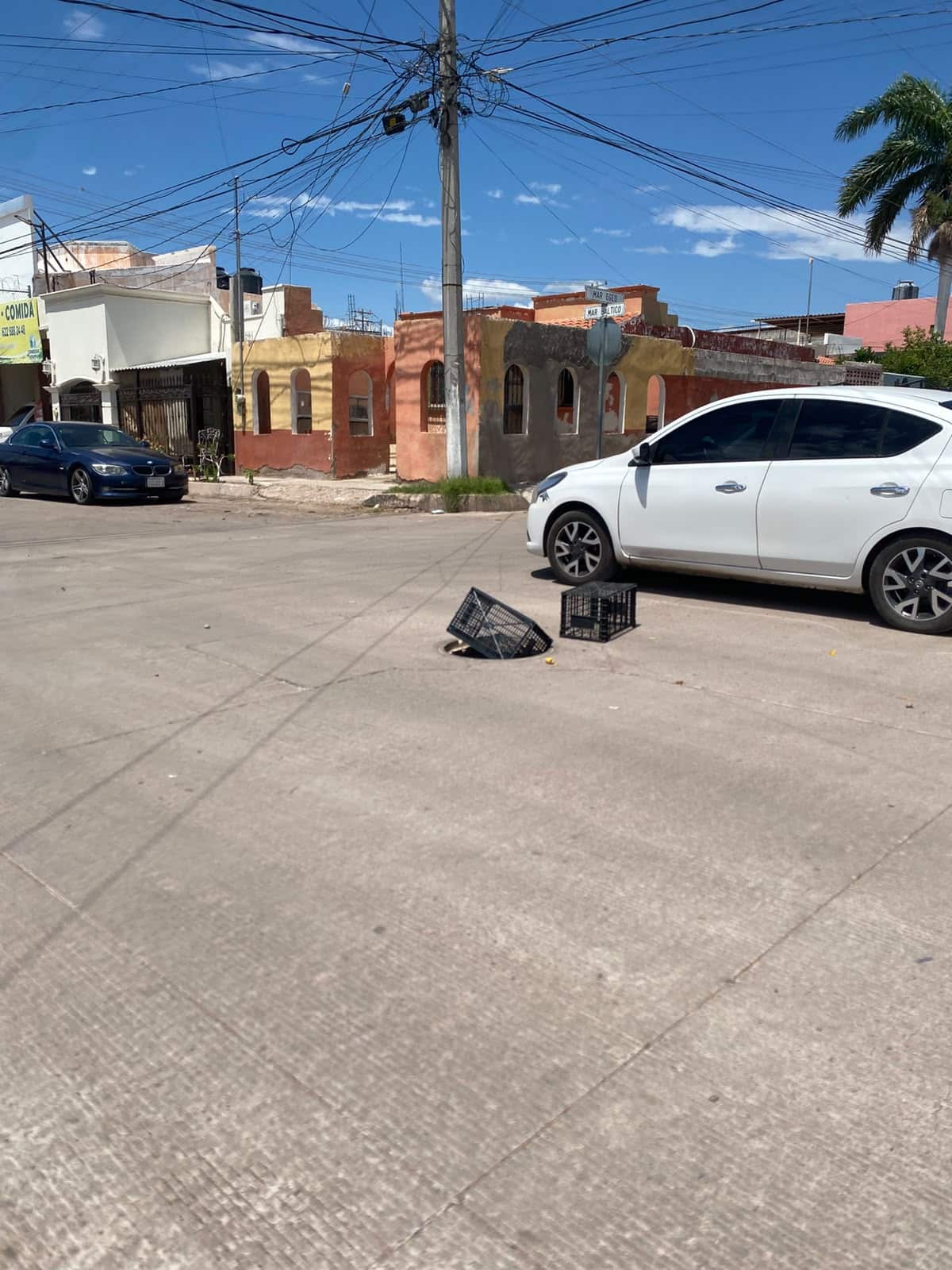 Alcantarilla sin tapa