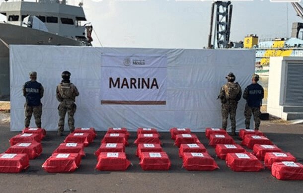 Semar asegura 1.2 toneladas de presunta cocaína frente a las costas de Chiapas; hay ocho detenidos 1 image