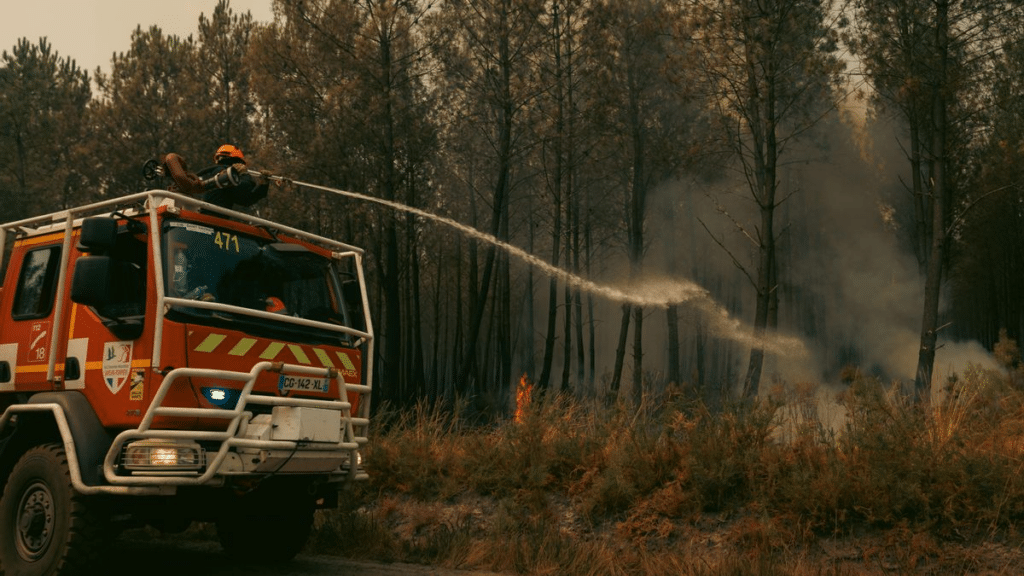 Francia combate megaincendio ante nueva ola de calor 1 image