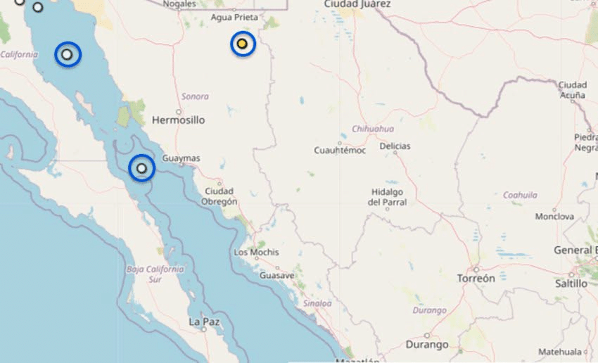 Temblor de 4.5 grados se registra frente a Guaymas 1 image