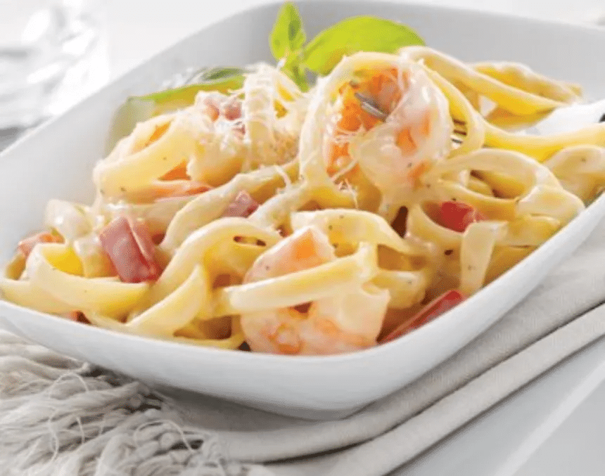 Pasta Cremosa con Camarones y Azafrán 1 image