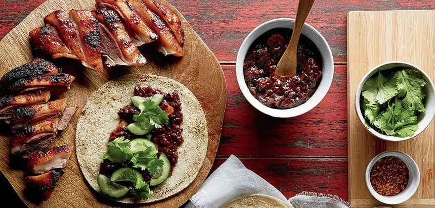 Tacos de Pato con Salsa de Ciruela 1 image
