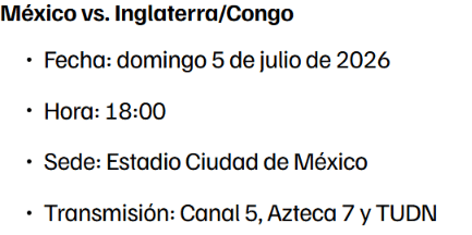México espera rival para los octavos de final 1 image