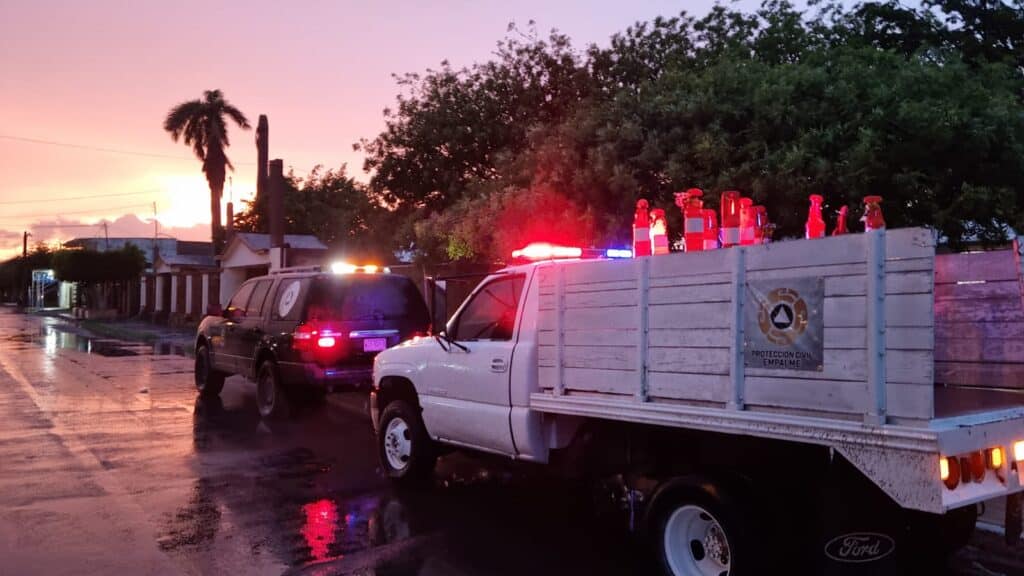 Atienden autoridades afectaciones por tormenta en Empalme 2 200