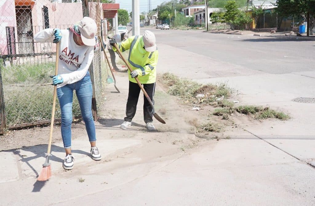 Realizan jornada de limpieza y rehabilitación urbana en la colonia Las Palmas de Guaymas 2 67