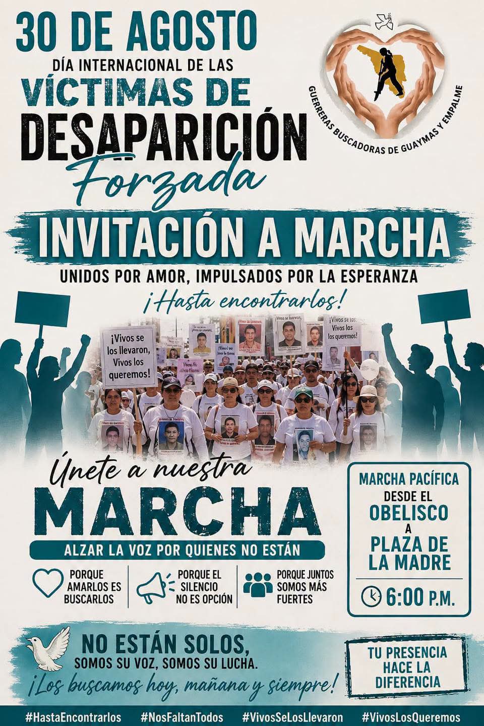 Convocan a marcha por personas desaparecidas