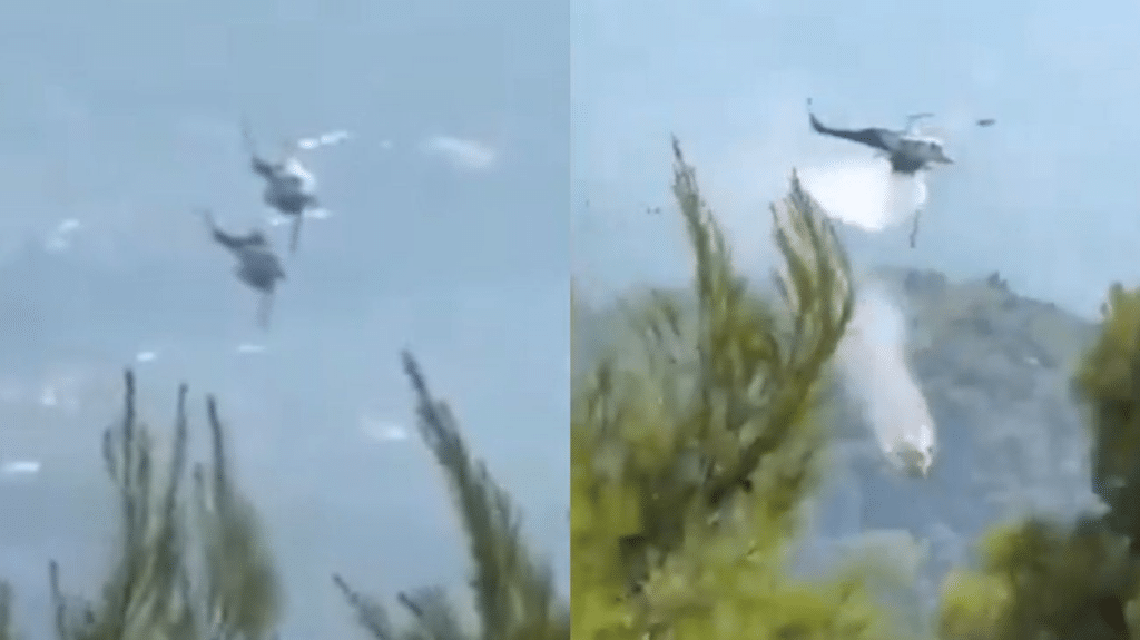 Choque de helicópteros antiincendios deja dos muertos en Grecia 1 image