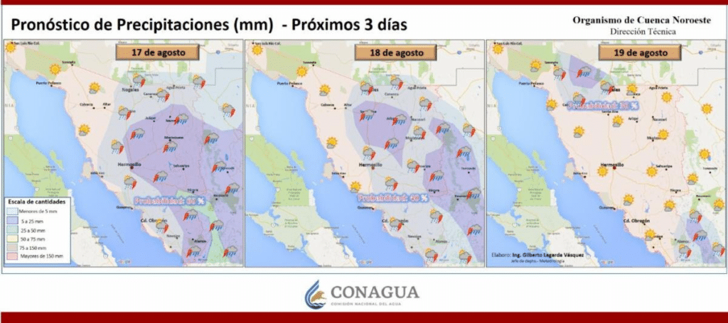 CEPC Sonora advierte por temperaturas de hasta 46 grados y tormentas 3 image