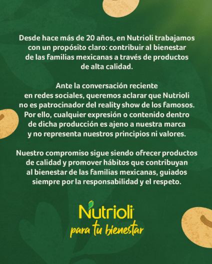 Nutrioli responde a Yahir tras polémica por su aceite 1 image
