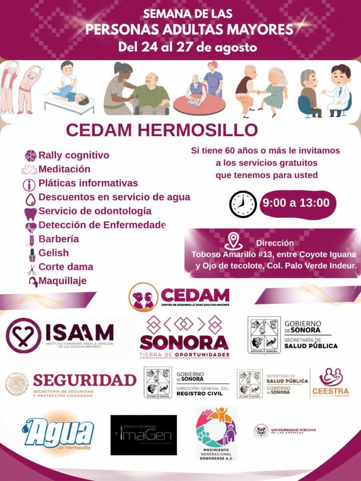 Gobierno de Sonora fortalece el bienestar de las personas adultas mayores