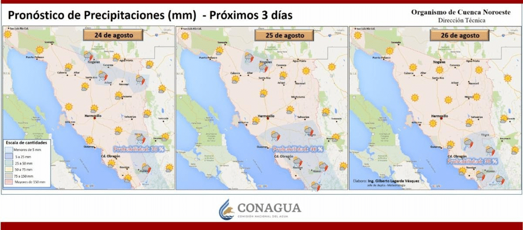 CEPC informa que continuarán las altas temperaturas y posibles lluvias vespertinas en Sonora 2 image