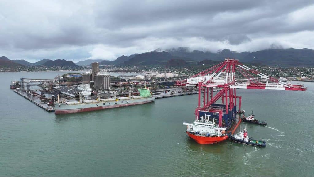 Arriban grúas portacontenedores al puerto de Guaymas 9 250