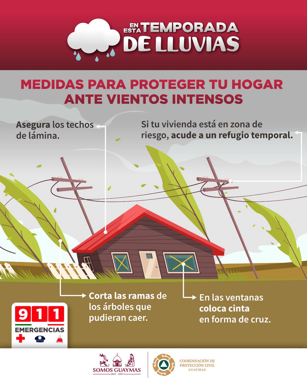 Emiten recomendaciones preventivas por lluvias