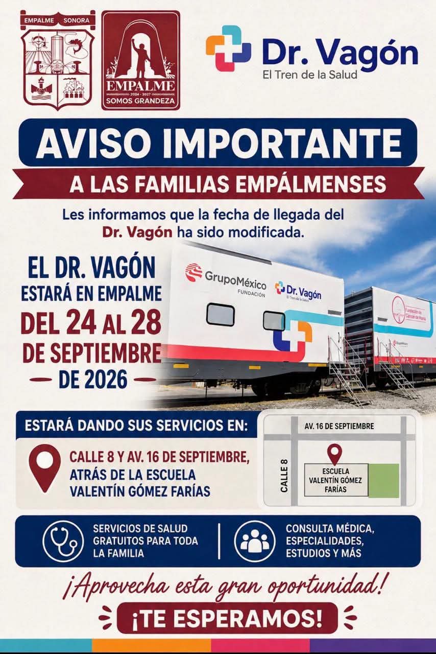 Dr. Vagón regresa a Empalme