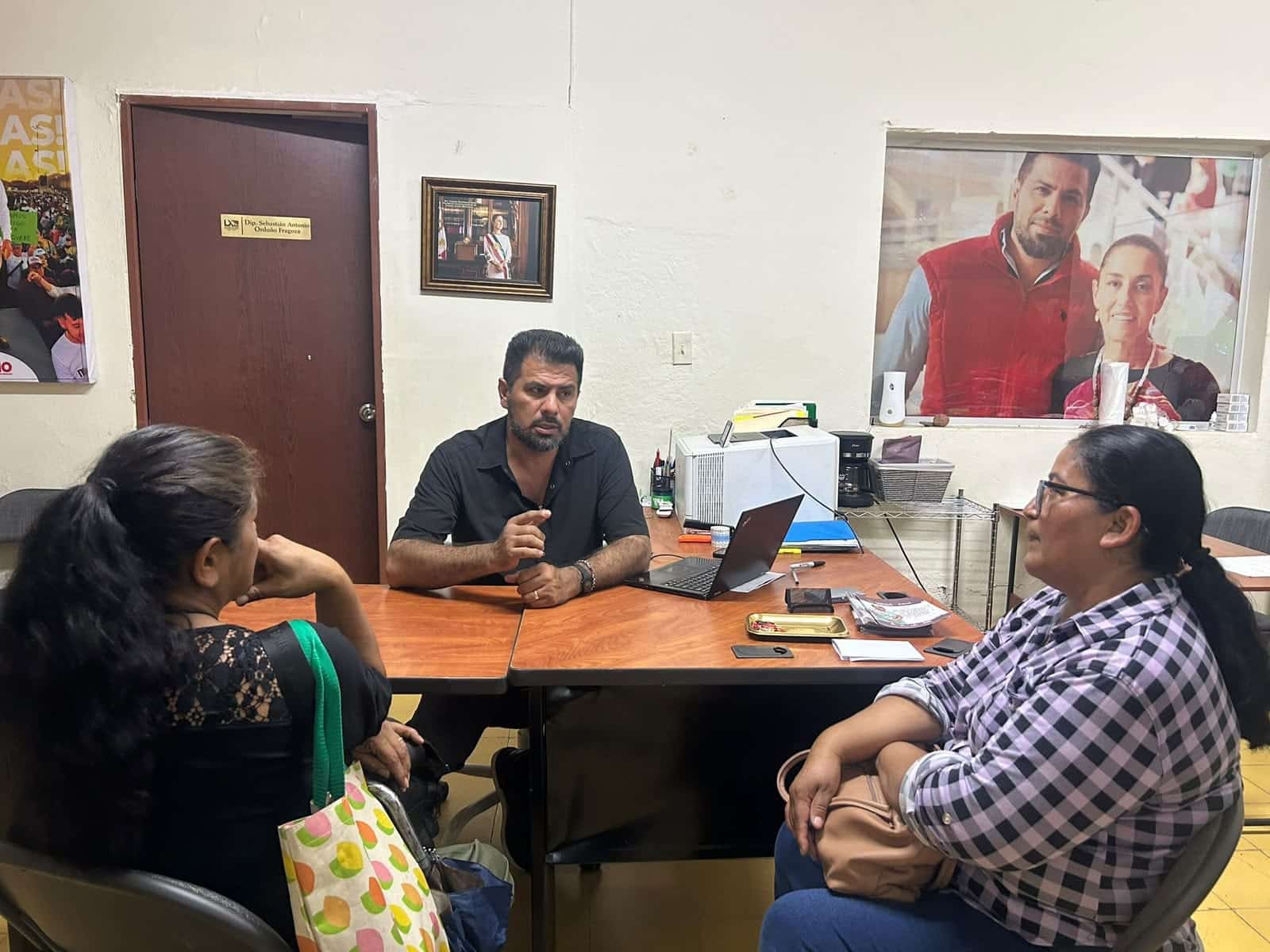 Atención permanente en oficinas de Sebastián Orduño