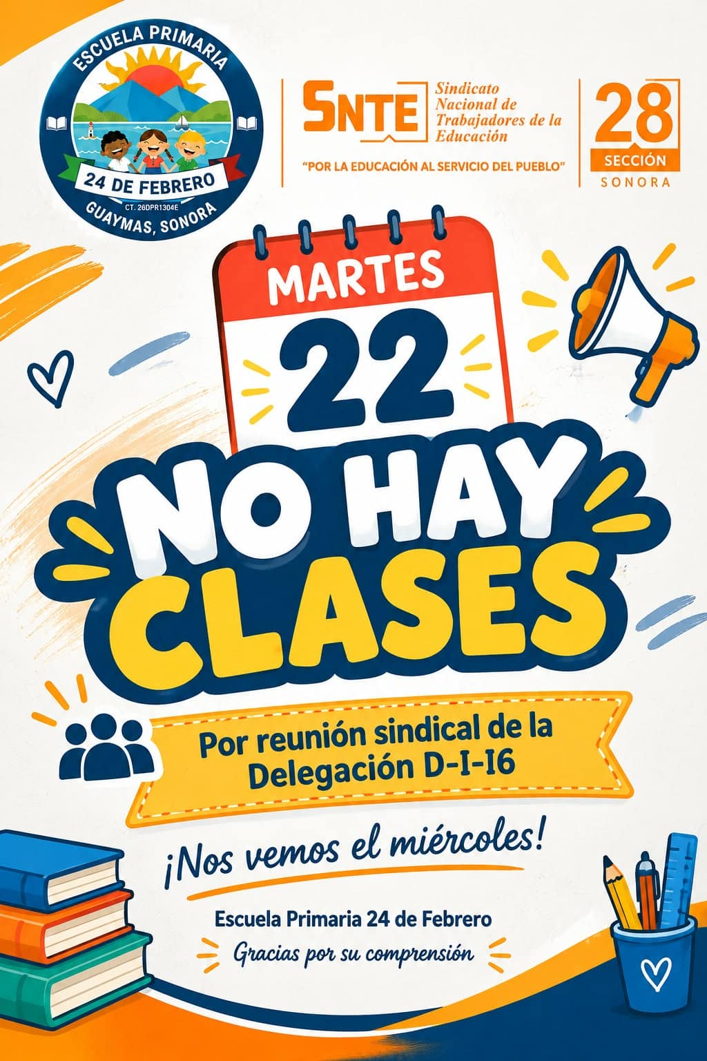 Suspenden clases por reunión sindical