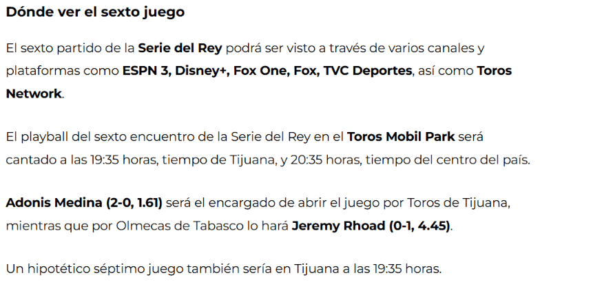 Serie del Rey: Horario y canales para ver el sexto partido 2 image