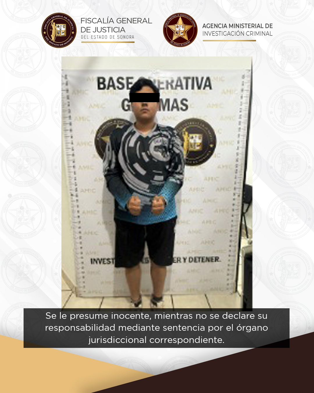 Queda en prisión preventiva por tentativa de homicidio tras investigación de FGJES en Guaymas