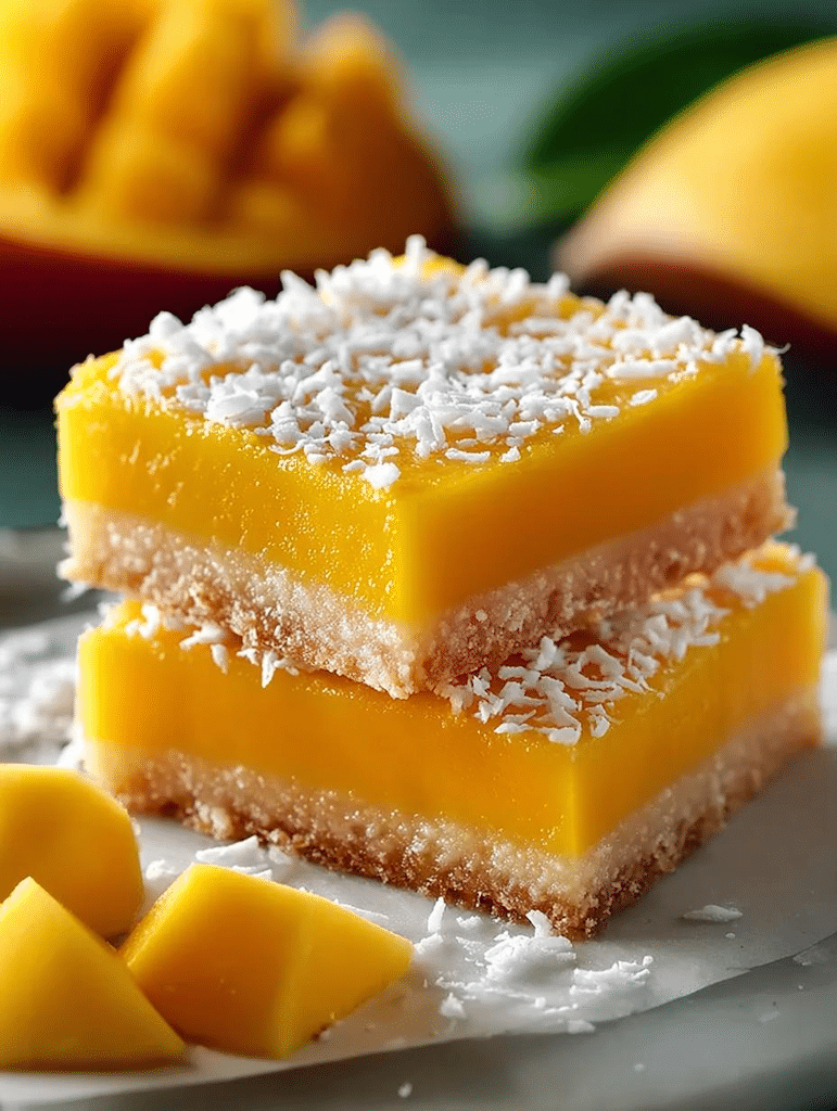 Barras de coco y mango 1 image