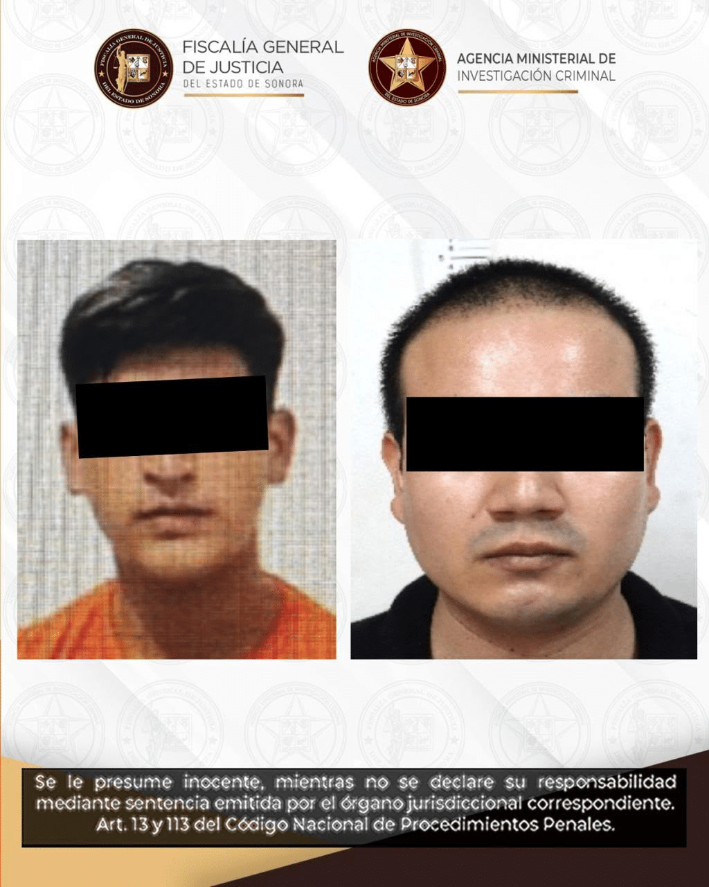 Judicializa FGJES a dos sujetos por homicidio y asociación delictuosa en Ciudad Obregón