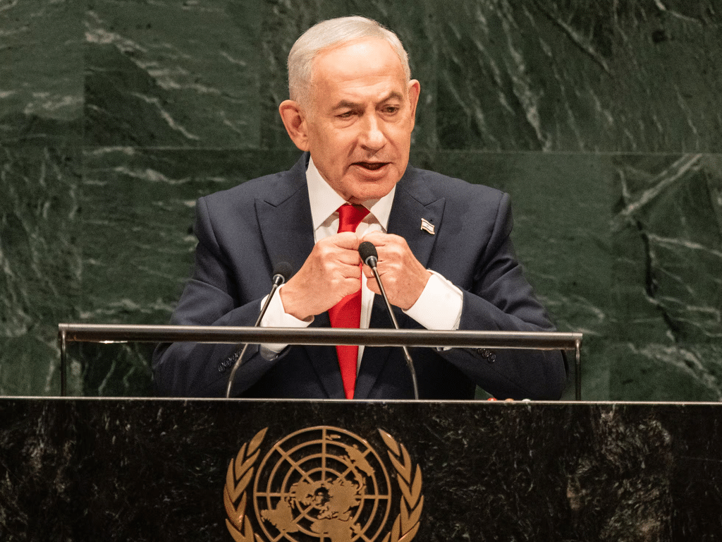 Netanyahu enfrenta protestas dentro y fuera de la ONU durante su discurso 1 image