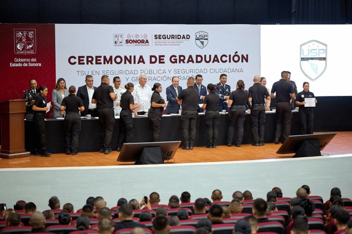 Gobernador Durazo duplica Policía Estatal: se integran 271 nuevos elementos egresados de la USP