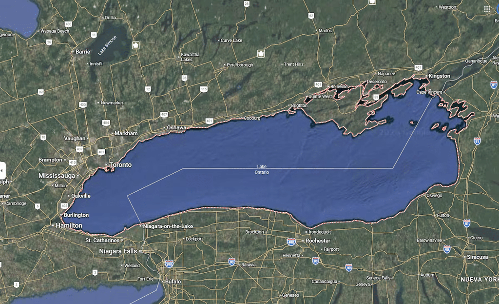 Google y Apple cambian el nombre del lago Ontario 1 image