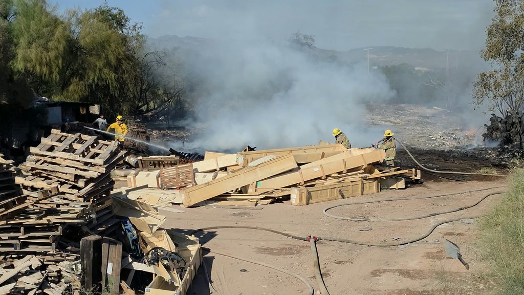 Se incendia tarimera en Santa Clara 4 371