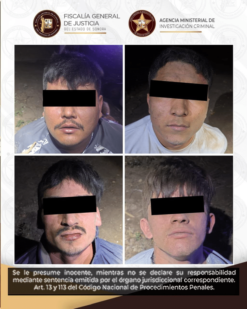 FGJES integra carpeta de investigación contra cuatro detenidos tras agresión armada a corporaciones de seguridad en Cajeme 1 image