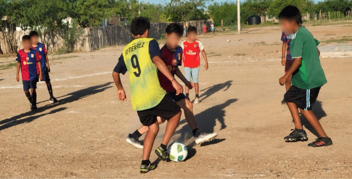 Previene Secretaría de Seguridad con deporte conductas de riesgo en la niñez de Masiaca
