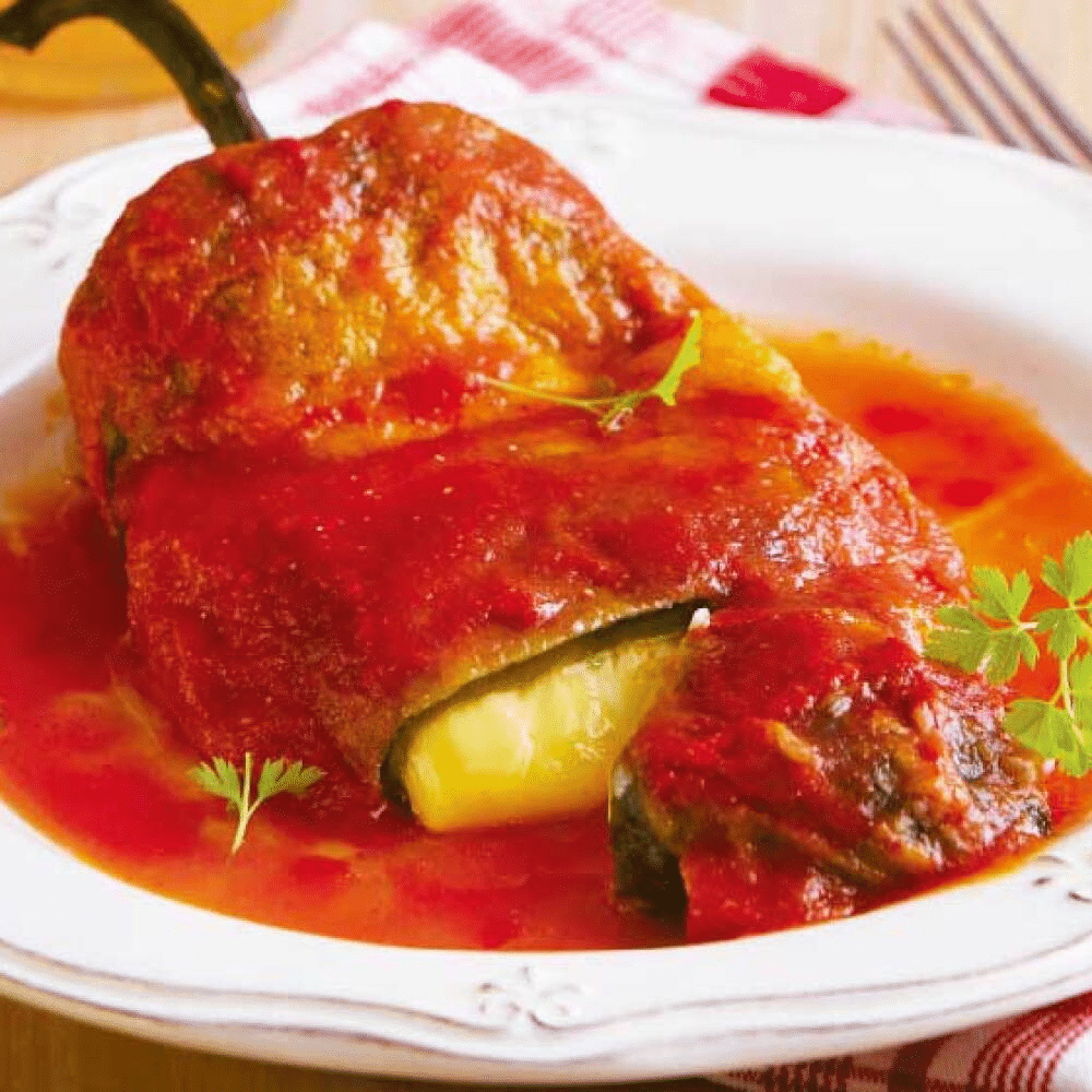 Chiles rellenos de queso en caldo de tomate 1 image