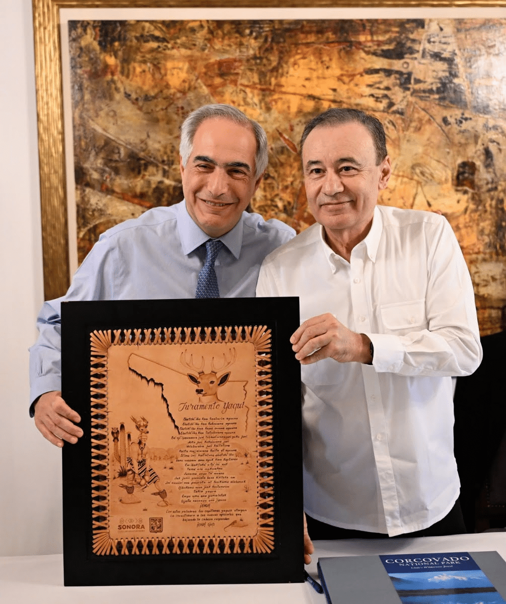 Gobernador Durazo fortalece relación bilateral con Chile para atraer inversión minera