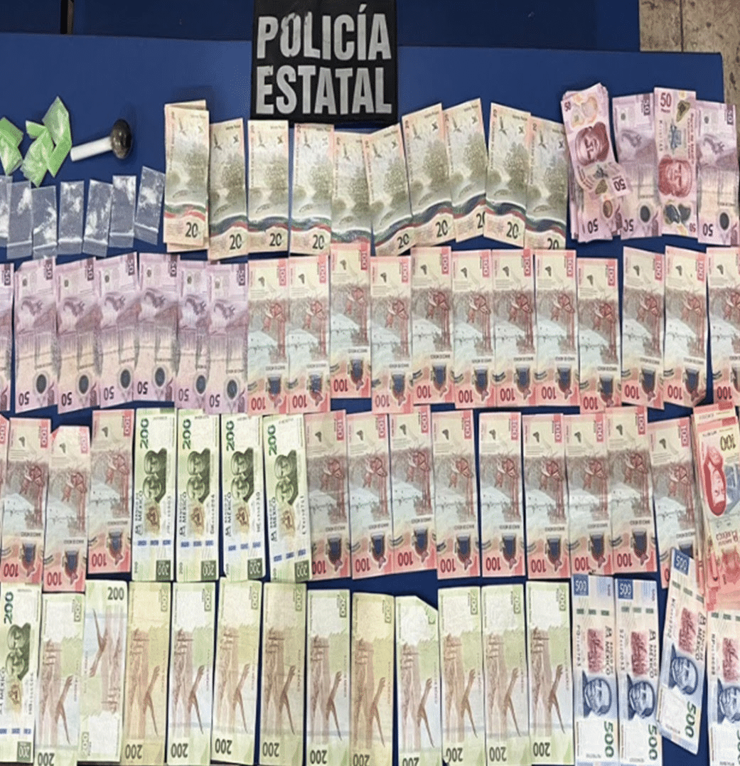 Policía Estatal y Marina detienen a un hombre y aseguran narcótico y efectivo en Cajeme