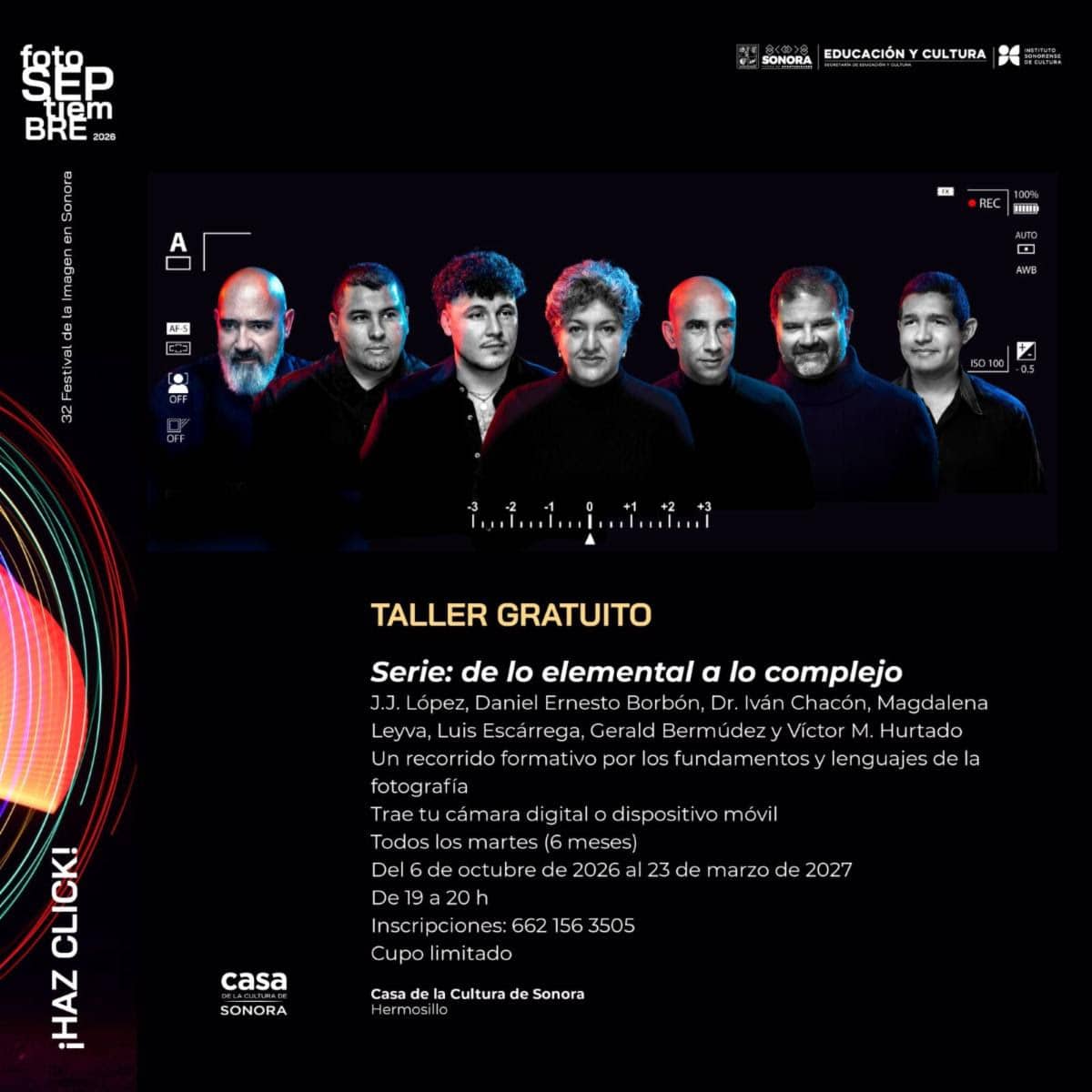 Gobierno de Sonora impulsa formación fotográfica con taller de Fotoseptiembre